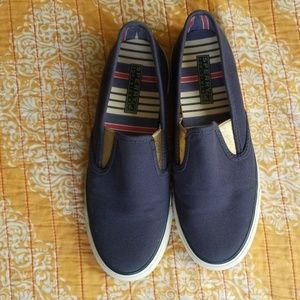 Navy/gold Sperry Topsiders